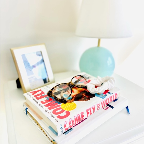 x2 Kate Spade Teal/Aqua Sphere Lamps - Picture 1 of 3